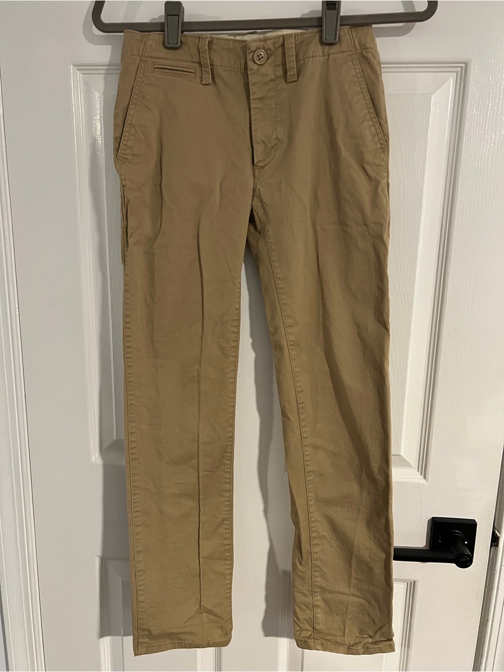 GAP Kids Flat Front Adjustable Waist Chinos Khaki Pants Straight Leg Pockets 14